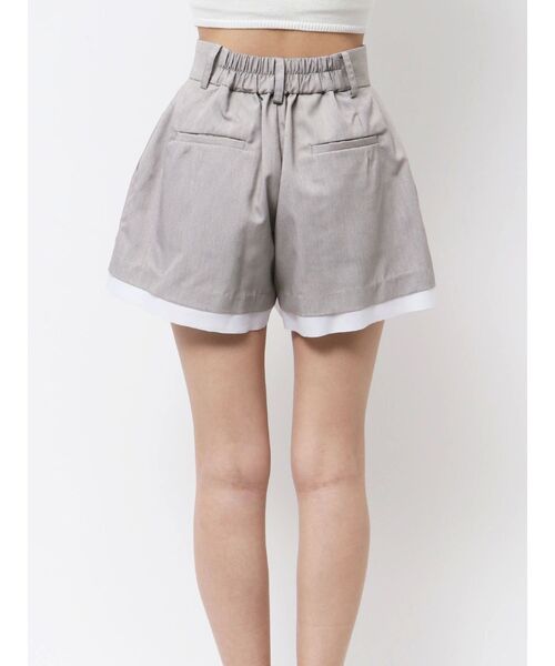 GYDA（ジェイダ）の「スレキデザインフレアショートパンツ（その他パンツ・レディース・グレー/ブラック・FREE）」の12枚目の写真