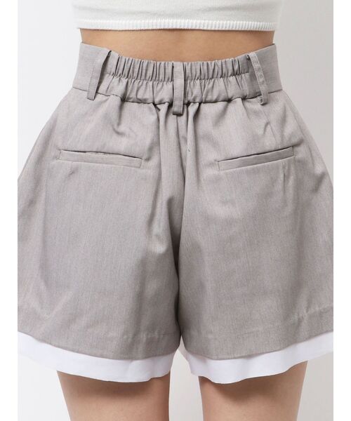 GYDA（ジェイダ）の「スレキデザインフレアショートパンツ（その他パンツ・レディース・グレー/ブラック・FREE）」の13枚目の写真