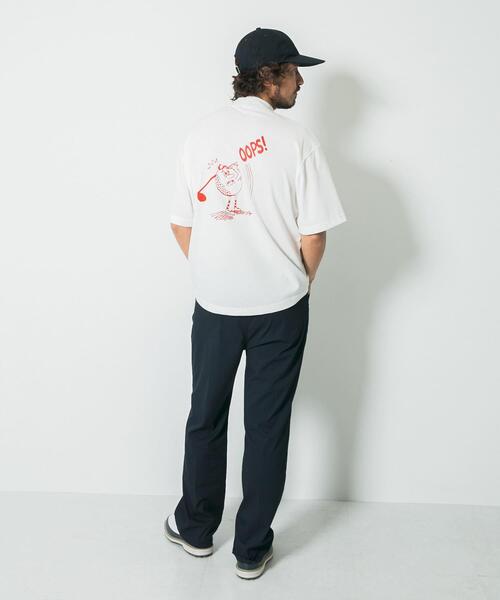 URBAN RESEARCH Sonny Label(アーバンリサーチサニーレーベル)の「OOPS×RYUAMBEモックネックTEE(Tシャツ/カットソー・メンズ・ブラック/ライトカーキ/ホワイト・MEDIUM/LARGE/X-LARGE)」の10枚目の写真