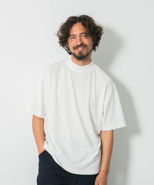 URBAN RESEARCH Sonny Label(アーバンリサーチサニーレーベル)の「OOPS×RYUAMBEモックネックTEE(Tシャツ/カットソー・メンズ・ブラック/ライトカーキ/ホワイト・MEDIUM/LARGE/X-LARGE)」の12枚目の写真