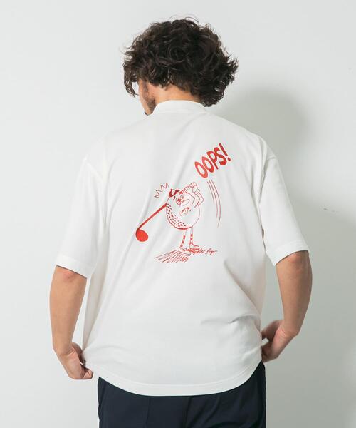 URBAN RESEARCH Sonny Label(アーバンリサーチサニーレーベル)の「OOPS×RYUAMBEモックネックTEE(Tシャツ/カットソー・メンズ・ブラック/ライトカーキ/ホワイト・MEDIUM/LARGE/X-LARGE)」の13枚目の写真