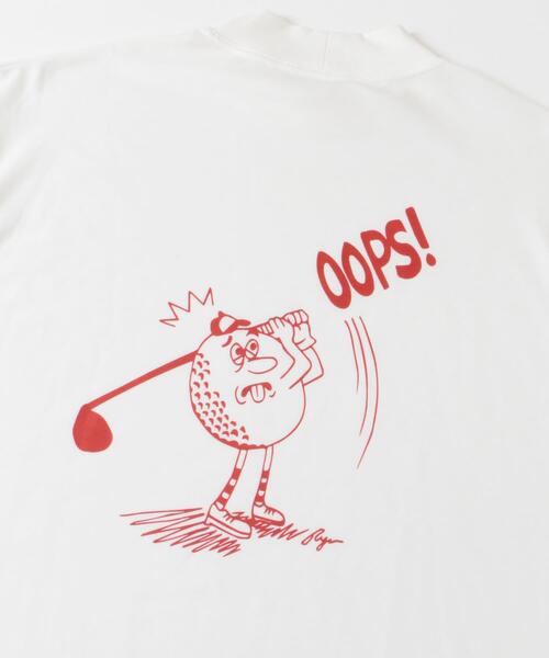URBAN RESEARCH Sonny Label(アーバンリサーチサニーレーベル)の「OOPS×RYUAMBEモックネックTEE(Tシャツ/カットソー・メンズ・ブラック/ライトカーキ/ホワイト・MEDIUM/LARGE/X-LARGE)」の22枚目の写真