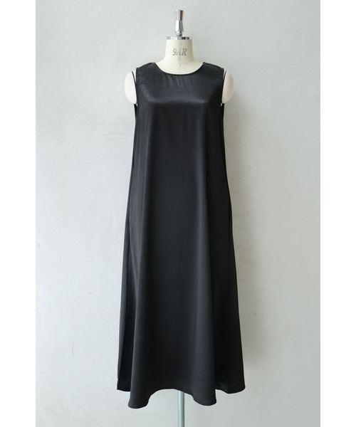 美品 allureville バックタック ロングワンピース ブラック 2 美品 allureville バックタック ロングワンピース ブラック 2