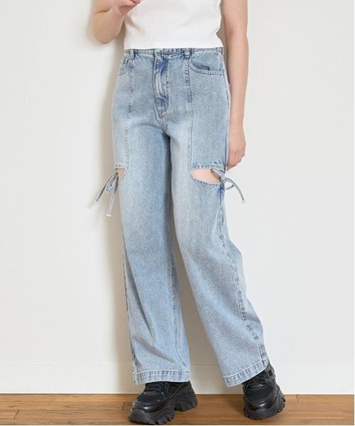 LUV IS TRUE リボンデニムパンツ NMRIBBONPANTS