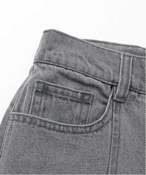新品　ニースリットデニム　ラブティックボンボン セール】リボンスリットデニムパンツ（デニムパンツ