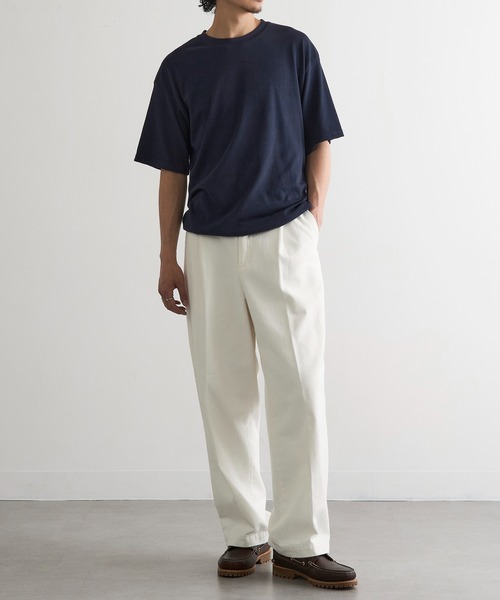 MAGASIN DE MODE Brew(マガジンデモードブリュー)の「【MAGASIN DE MODE Brew】NS裾ドロスト機能T MNY(Tシャツ/カットソー・メンズ・グレー/アイボリー/ブラック・M/L/2L)」の14枚目の写真