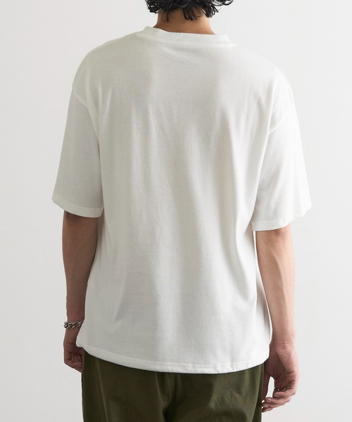 MAGASIN DE MODE Brew(マガジンデモードブリュー)の「【MAGASIN DE MODE Brew】NS裾ドロスト機能T MNY(Tシャツ/カットソー・メンズ・グレー/アイボリー/ブラック・M/L/2L)」の6枚目の写真