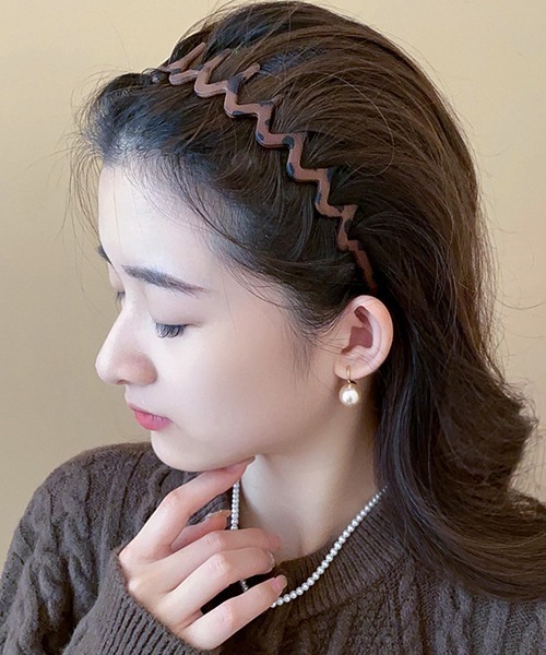 ヒョウ柄 レオパード風 うねうね カチューシャ ヘアバンド cula1160