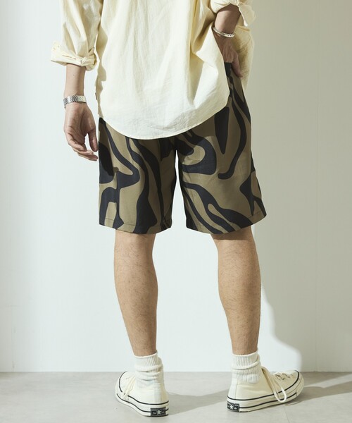 Firsthand（ファーストハンド）の「Firsthand/ファーストハンド パターン イージーショーツ / 総柄デザインショートパンツ / セットアップ対応（その他パンツ・メンズ・オフホワイト/ベージュ/ブラック・L/M）」の21枚目の写真