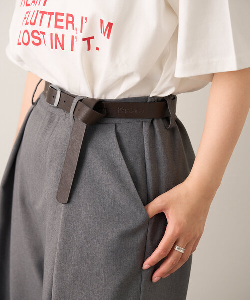 Kastane（カスタネ）の「【レザー&スエード】B エンボス加工ベルト（ベルト・レディース・ブラウン系その他/ブラック/ブラウン・FREE）」の4枚目の写真