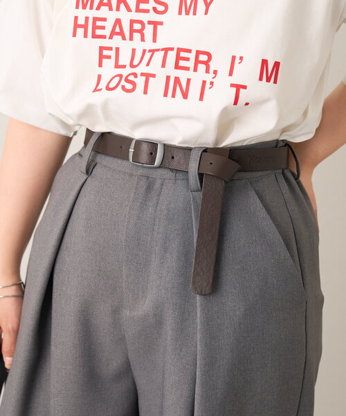 Kastane（カスタネ）の「【レザー&スエード】B エンボス加工ベルト（ベルト・レディース・ブラウン系その他/ブラック/ブラウン・FREE）」の5枚目の写真