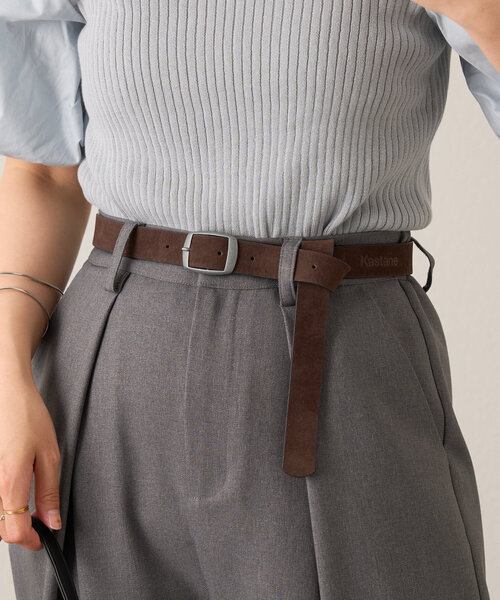 Kastane（カスタネ）の「【レザー&スエード】B エンボス加工ベルト（ベルト・レディース・ブラウン系その他/ブラック/ブラウン・FREE）」の9枚目の写真