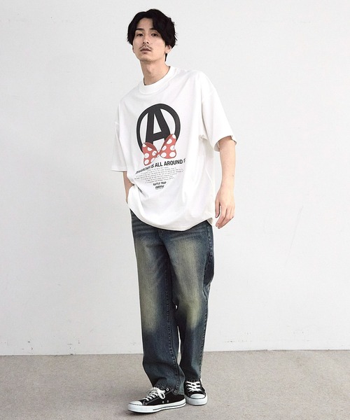RATTLE TRAP(ラトルトラップ)の「【CHAOTIC】別注アナーキーポルカドットプリントオーバーサイズTシャツ(Tシャツ/カットソー・メンズ・ブラック/ホワイト・M/L/LL)」の12枚目の写真