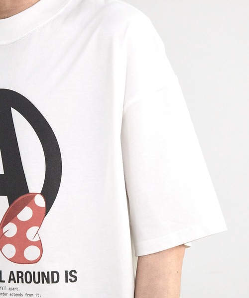 RATTLE TRAP(ラトルトラップ)の「【CHAOTIC】別注アナーキーポルカドットプリントオーバーサイズTシャツ(Tシャツ/カットソー・メンズ・ブラック/ホワイト・M/L/LL)」の20枚目の写真