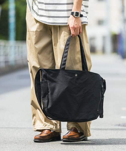 RAGEBLUE（レイジブルー）の「2WAY/ジップトート/ショルダーバッグ（ショルダーバッグ・メンズ・ブラック・FREE）」の4枚目の写真