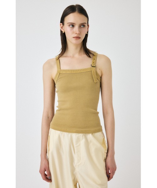 MOUSSY（マウジー）の「FADED BELT タンクトップ（タンクトップ・レディース・カーキ/ベージュ/ライトブラック・FREE）」の10枚目の写真