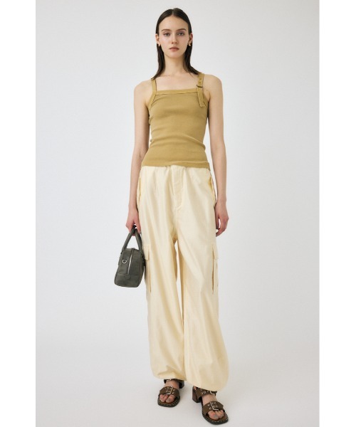 MOUSSY（マウジー）の「FADED BELT タンクトップ（タンクトップ・レディース・カーキ/ベージュ/ライトブラック・FREE）」の9枚目の写真
