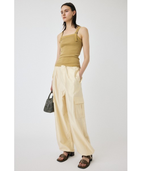 MOUSSY（マウジー）の「FADED BELT タンクトップ（タンクトップ・レディース・カーキ/ベージュ/ライトブラック・FREE）」の8枚目の写真