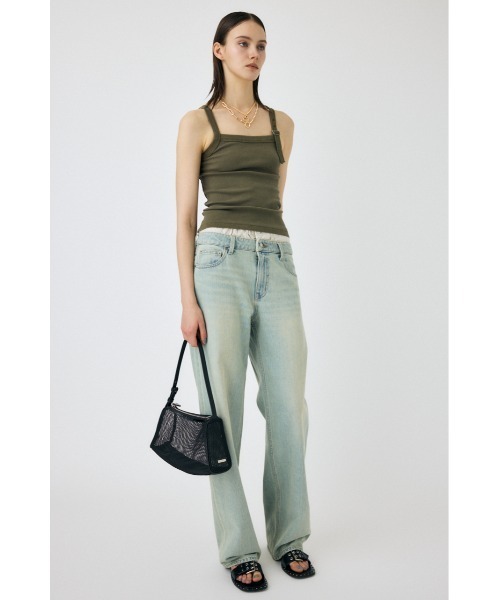 MOUSSY（マウジー）の「FADED BELT タンクトップ（タンクトップ・レディース・カーキ/ベージュ/ライトブラック・FREE）」の21枚目の写真