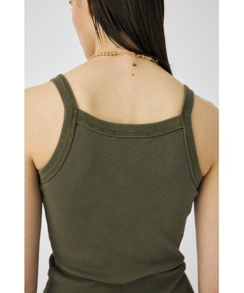 MOUSSY（マウジー）の「FADED BELT タンクトップ（タンクトップ・レディース・カーキ/ベージュ/ライトブラック・FREE）」の16枚目の写真