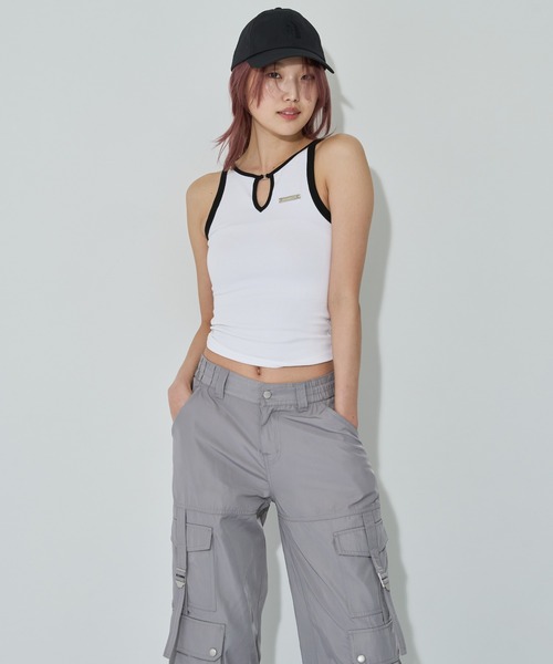 ANNA SUI NYC(アナ スイ エヌ ワイ シー)の「ホール カットタンクトップ(タンクトップ・レディース・ブラック/ホワイト・FREE)」の10枚目の写真