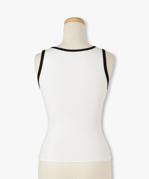 ANNA SUI NYC(アナ スイ エヌ ワイ シー)の「ホール カットタンクトップ(タンクトップ・レディース・ブラック/ホワイト・FREE)」の5枚目の写真