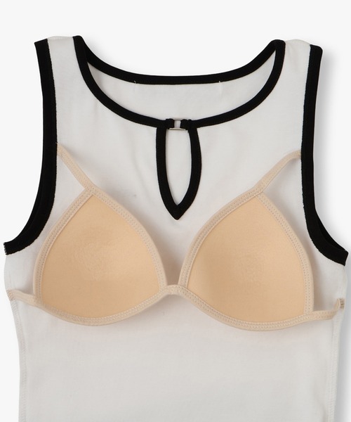 ANNA SUI NYC(アナ スイ エヌ ワイ シー)の「ホール カットタンクトップ(タンクトップ・レディース・ブラック/ホワイト・FREE)」の8枚目の写真