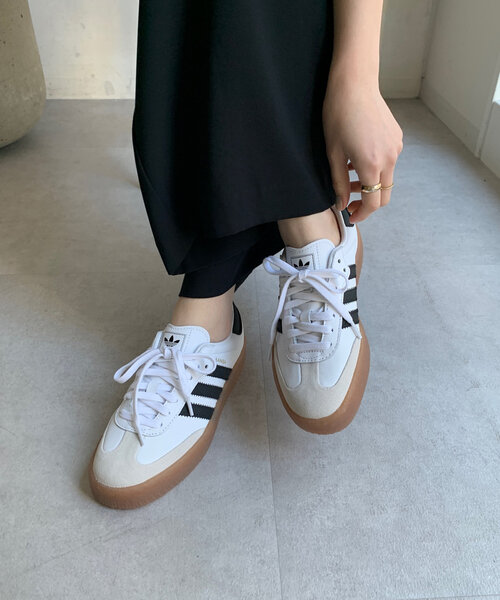 DouDou(ドゥドゥ)の「【adidas/アディダス】SAMBAE W(スニーカー・レディース・ホワイト・23.5cm/24.5cm/24cm)」の12枚目の写真