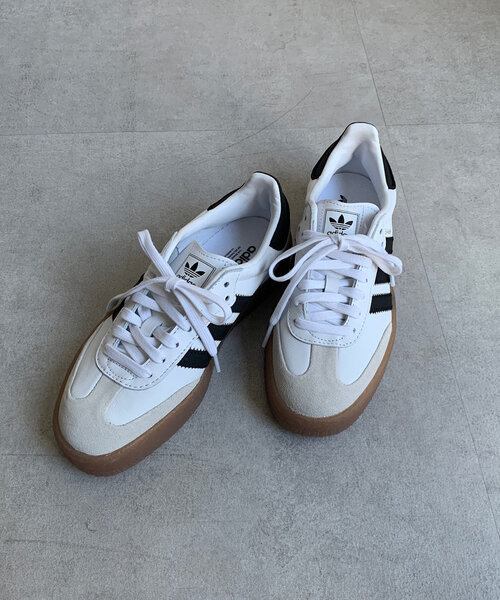 DouDou(ドゥドゥ)の「【adidas/アディダス】SAMBAE W(スニーカー・レディース・ホワイト・23.5cm/24.5cm/24cm)」の10枚目の写真