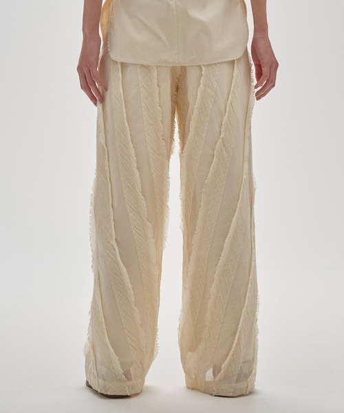 トゥデイフル Sheer Jacquard Trousers TODAYFUL/トゥデイフル】Sheer Jacquard Trousers/シアー