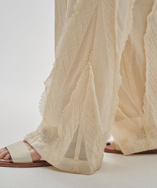 TODAYFUL/トゥデイフル】Sheer Jacquard Trousers/シアー