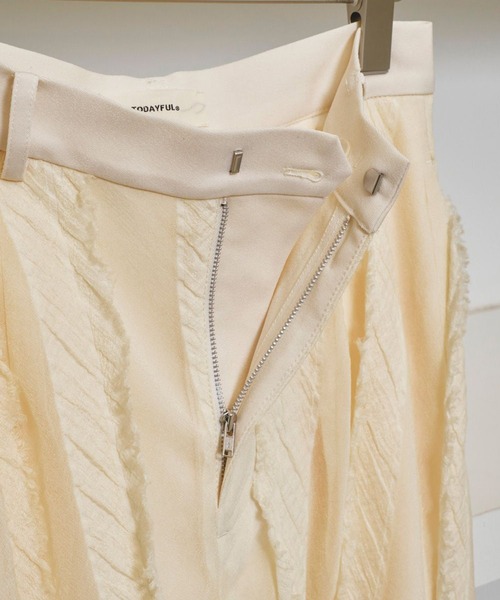 TODAYFUL/トゥデイフル】Sheer Jacquard Trousers/シアー