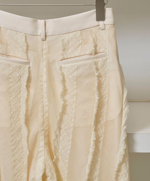 セール】【TODAYFUL/トゥデイフル】Sheer Jacquard Trousers