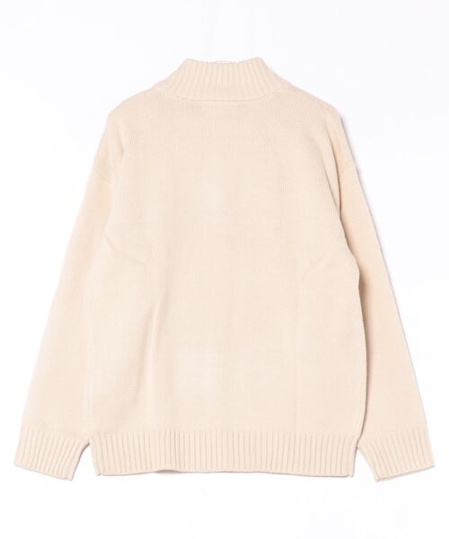 ムラサキスポーツ(ムラサキスポーツ)の「BEVERY HILLS P.C/ビバリーヒルズポロクラブ ハーフジップ ニットセーター ワンポイントロゴ 5422-9751(ニット/セーター・レディース・ブラック/ブラウン/アイボリー・L)」の6枚目の写真