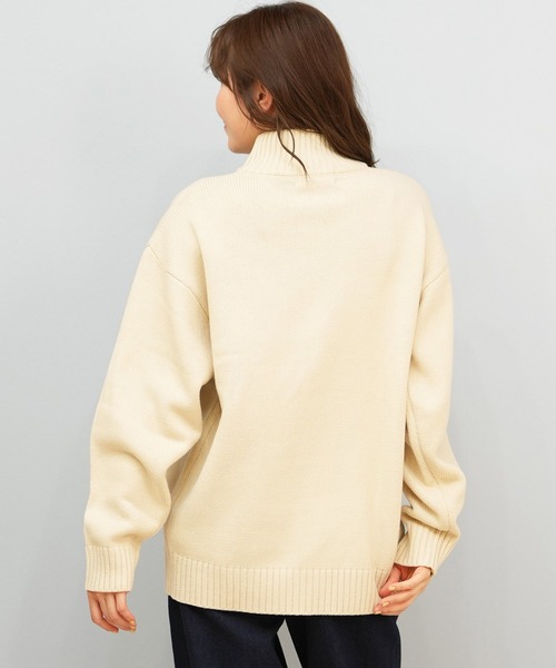 ムラサキスポーツ(ムラサキスポーツ)の「BEVERY HILLS P.C/ビバリーヒルズポロクラブ ハーフジップ ニットセーター ワンポイントロゴ 5422-9751(ニット/セーター・レディース・ブラック/ブラウン/アイボリー・L)」の9枚目の写真
