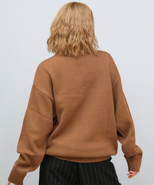 ムラサキスポーツ(ムラサキスポーツ)の「BEVERY HILLS P.C/ビバリーヒルズポロクラブ ハーフジップ ニットセーター ワンポイントロゴ 5422-9751(ニット/セーター・レディース・ブラック/ブラウン/アイボリー・L)」の22枚目の写真