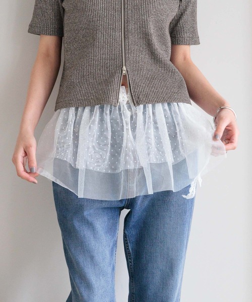 LOWRYS FARM（ローリーズファーム）の「フリルツケスソ　497457（ベルト・レディース・ホワイト・FREE）」の8枚目の写真