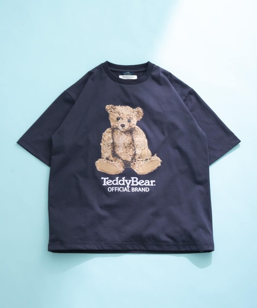 セール】Teddy Bear クルーネックプリントTシャツ（Tシャツ/カットソー