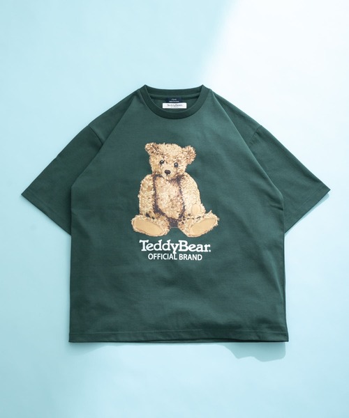 セール】Teddy Bear クルーネックプリントTシャツ（Tシャツ/カットソー