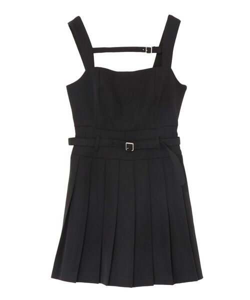 EATME（イートミー）の「プリーツキャミワンピース（ワンピース・レディース・グレー/アイボリー/ブラック・SMALL/MEDIUM）」の3枚目の写真