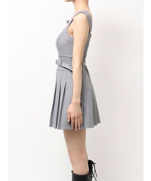 EATME（イートミー）の「プリーツキャミワンピース（ワンピース・レディース・グレー/アイボリー/ブラック・SMALL/MEDIUM）」の8枚目の写真