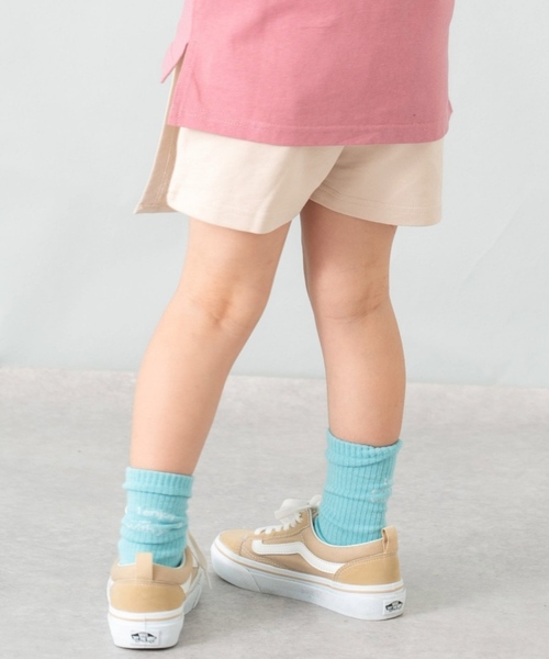 and D. petit main（アンドディープティマイン）の「【綿100%】カット台形ラップキュロット（スカート・キッズ・ベージュ/グレー/ブラック・90cm/110cm/130cm/120cm/140cm/100cm）」の8枚目の写真