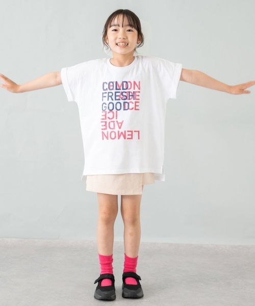 and D. petit main（アンドディープティマイン）の「【綿100%】カット台形ラップキュロット（スカート・キッズ・ベージュ/グレー/ブラック・90cm/110cm/130cm/120cm/140cm/100cm）」の10枚目の写真