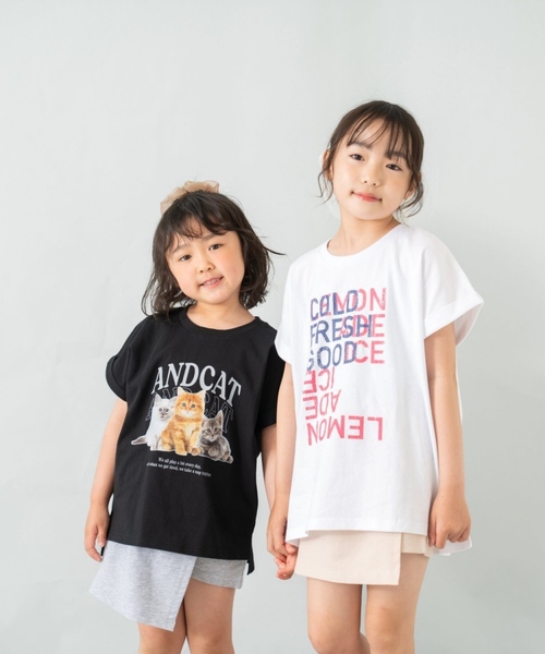 and D. petit main（アンドディープティマイン）の「【綿100%】カット台形ラップキュロット（スカート・キッズ・ベージュ/グレー/ブラック・90cm/110cm/130cm/120cm/140cm/100cm）」の11枚目の写真