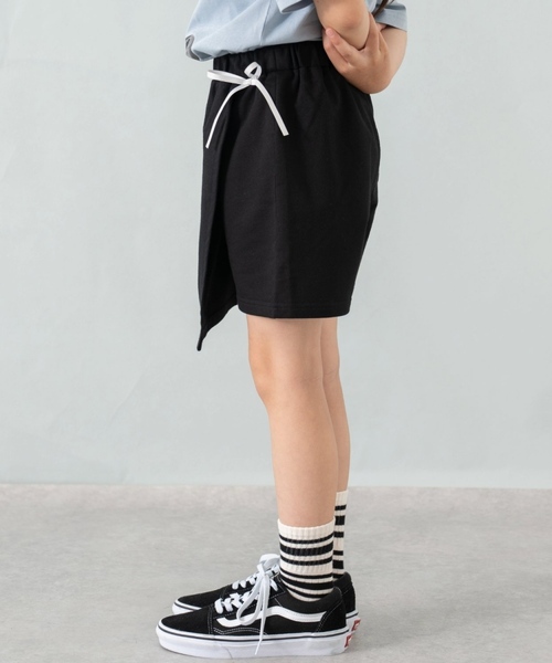 and D. petit main（アンドディープティマイン）の「【綿100%】カット台形ラップキュロット（スカート・キッズ・ベージュ/グレー/ブラック・90cm/110cm/130cm/120cm/140cm/100cm）」の14枚目の写真