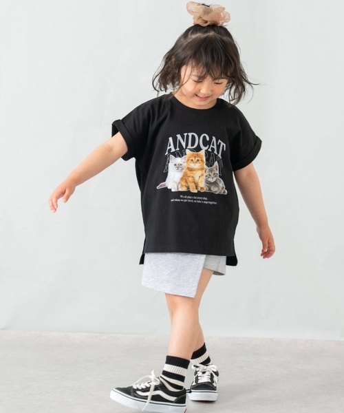 and D. petit main（アンドディープティマイン）の「【綿100%】カット台形ラップキュロット（スカート・キッズ・ベージュ/グレー/ブラック・90cm/110cm/130cm/120cm/140cm/100cm）」の18枚目の写真