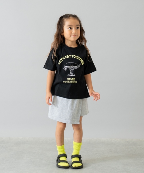 and D. petit main（アンドディープティマイン）の「【綿100%】カット台形ラップキュロット（スカート・キッズ・ベージュ/グレー/ブラック・90cm/110cm/130cm/120cm/140cm/100cm）」の19枚目の写真