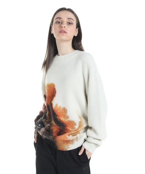 Y-3 AOP KNIT CREW（ニット/セーター）｜Y-3（ワイスリー）の