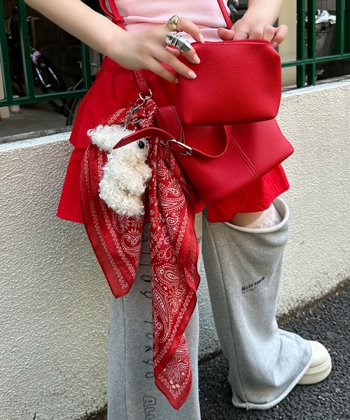 Alley Tokyo(アリートーキョー)の「ポーチとセットのショルダーBag(ショルダーバッグ・レディース・レッド/オフホワイト/ブラック/イエロー・FREE)」の19枚目の写真