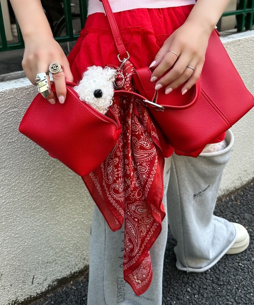 Alley Tokyo(アリートーキョー)の「ポーチとセットのショルダーBag(ショルダーバッグ・レディース・レッド/オフホワイト/ブラック/イエロー・FREE)」の20枚目の写真